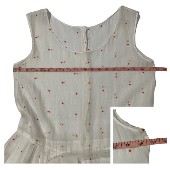 Margaret Howell Sheer Button Back Sleeveless Dress - Picture 4 of 5